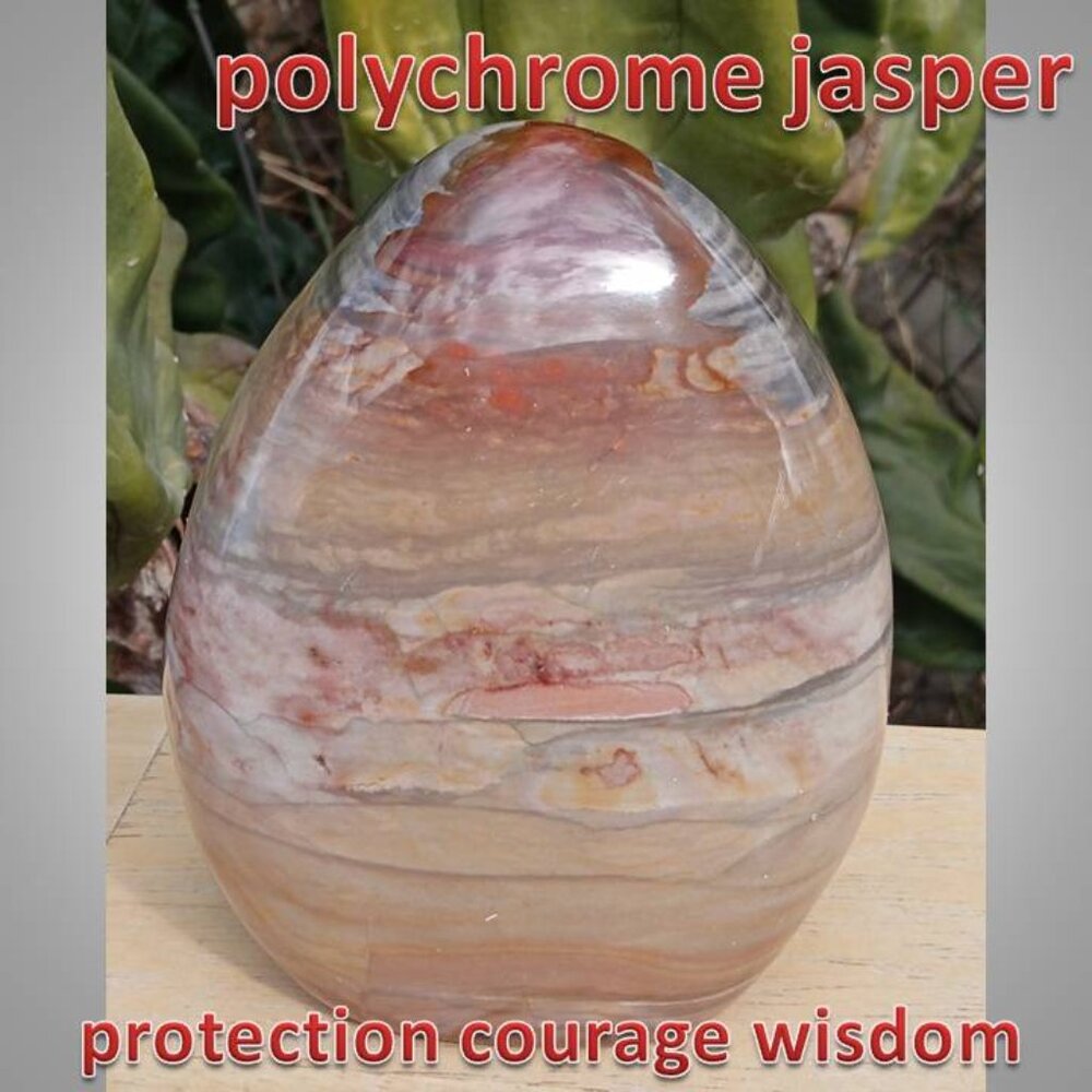 ❤️ LAST DAY!  polychrome jasper crystal stone mineral free form 01